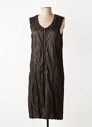 Rochie midi fără mâneci fără mâneci maro JENSEN femeie