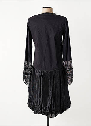 Rochie midi mâneci lungi mâneci lungi negru FRANCK ANNA femeie