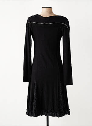 Rochie midi mâneci lungi mâneci lungi negru CARLOPIK femeie