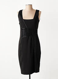 Rochie midi fără mâneci fără mâneci negru POUSSIERE D'ETOLE femeie