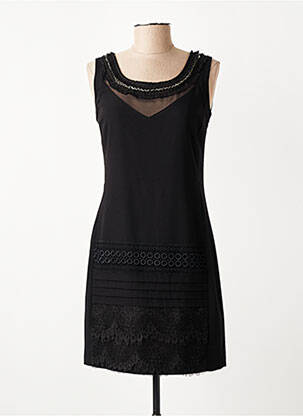 Rochie scurtă fără mâneci fără mâneci negru CARLOPIK femeie