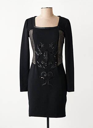 Rochie scurtă mâneci lungi mâneci lungi negru CARLOPIK femeie