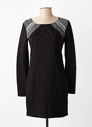 Rochie scurtă mâneci lungi mâneci lungi negru CARLOPIK femeie