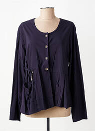 Jachete casual guler rotund violet FRANCK ANNA femeie