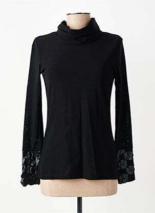 Top elasticitate mâneci lungi negru FRED SABATIER femeie