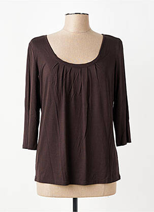Tricou mâneci 3/4 mâneci 3/4 maro CLAUDIA GIL femeie