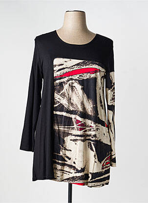 Tricou mâneci lungi mâneci lungi negru FRANCK ANNA femeie