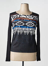 Tricou mâneci lungi mâneci lungi negru EVALINKA femeie