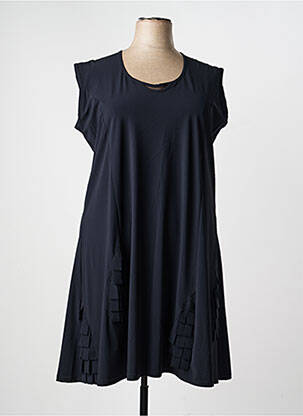 Rochie midi mâneci scurte mâneci scurte negru FRANCK ANNA femeie
