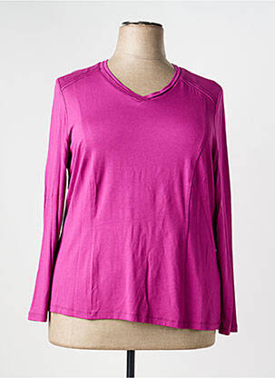 Tricou mâneci lungi mâneci lungi roz PAUPORTÉ femeie