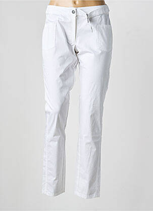 Pantalon slim țesătură poplin mărime normală alb MADO ET LES AUTRES femeie