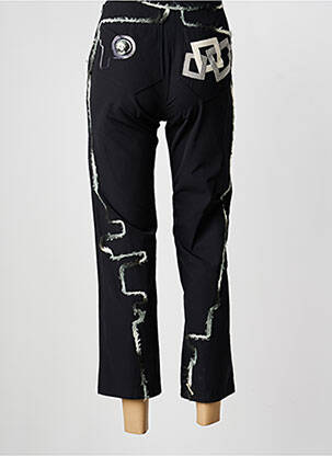 Pantalon 7/8 talie cu cleme mărime normală negru ENJOY femeie