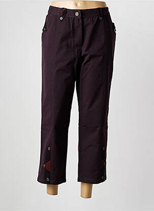 Pantalon 7/8 țesătură poplin mărime normală roșu JAC JAC femeie