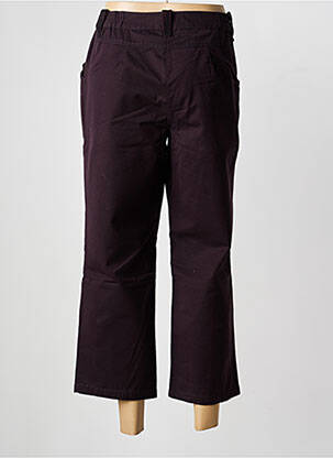 Pantalon 7/8 țesătură poplin mărime normală roșu JAC JAC femeie