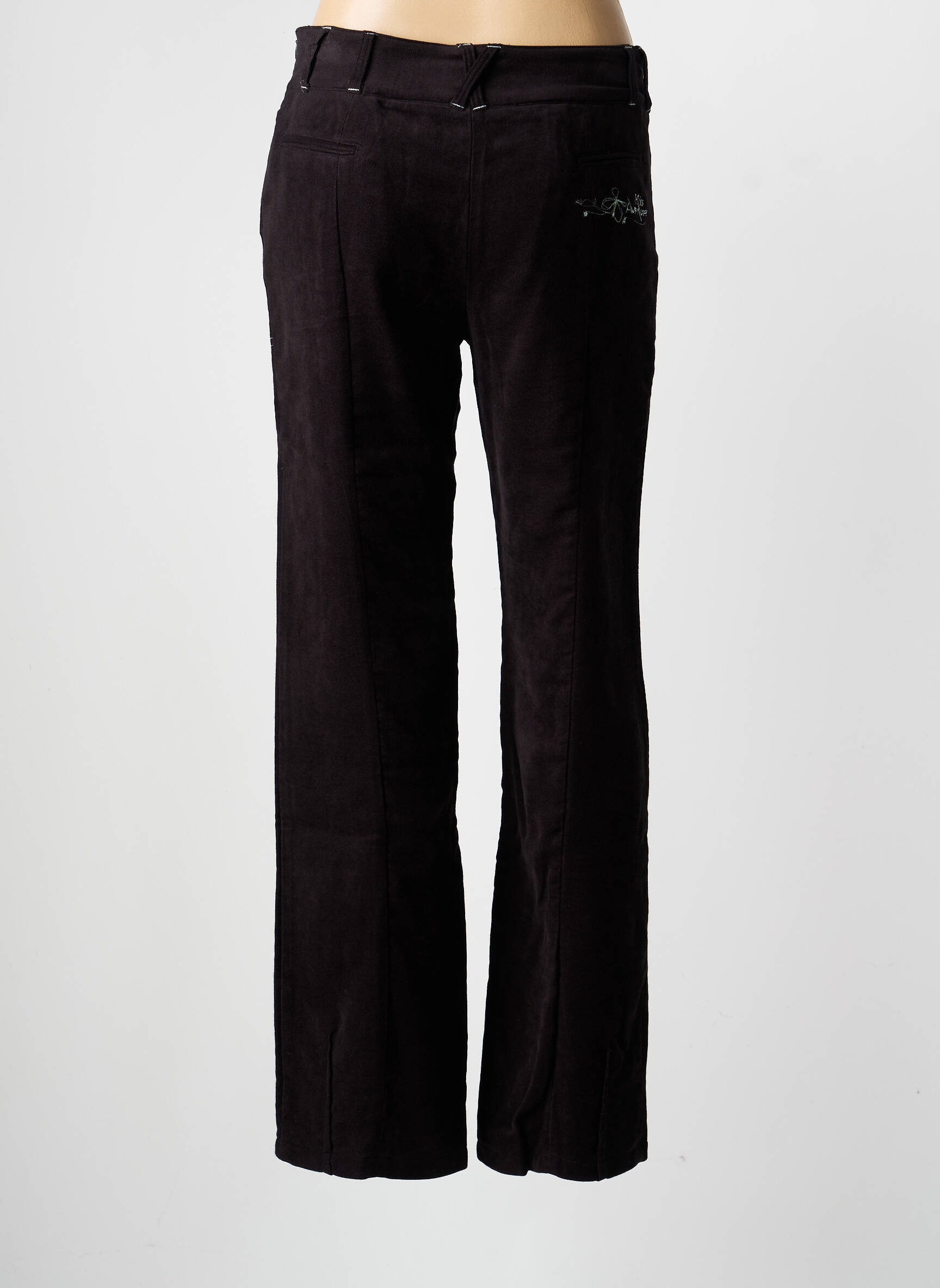 Pantalon drept elasticitate mărime normală negru MISS AVENTURES femeie