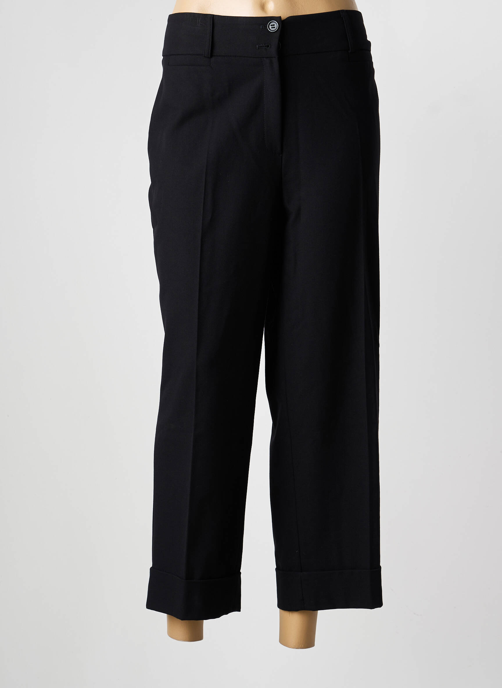 Pantalon 7/8 talie elastică mărime normală negru STEILMANN femeie