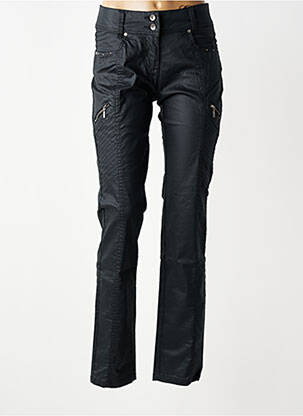 Pantalon slim țesătură acoperită mărime normală negru JENSEN femeie