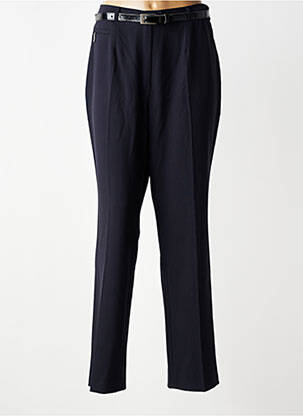 Pantalon drept țesătură crep talie înaltă albastru STEILMANN femeie