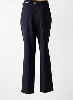 Pantalon drept țesătură crep talie înaltă albastru STEILMANN femeie