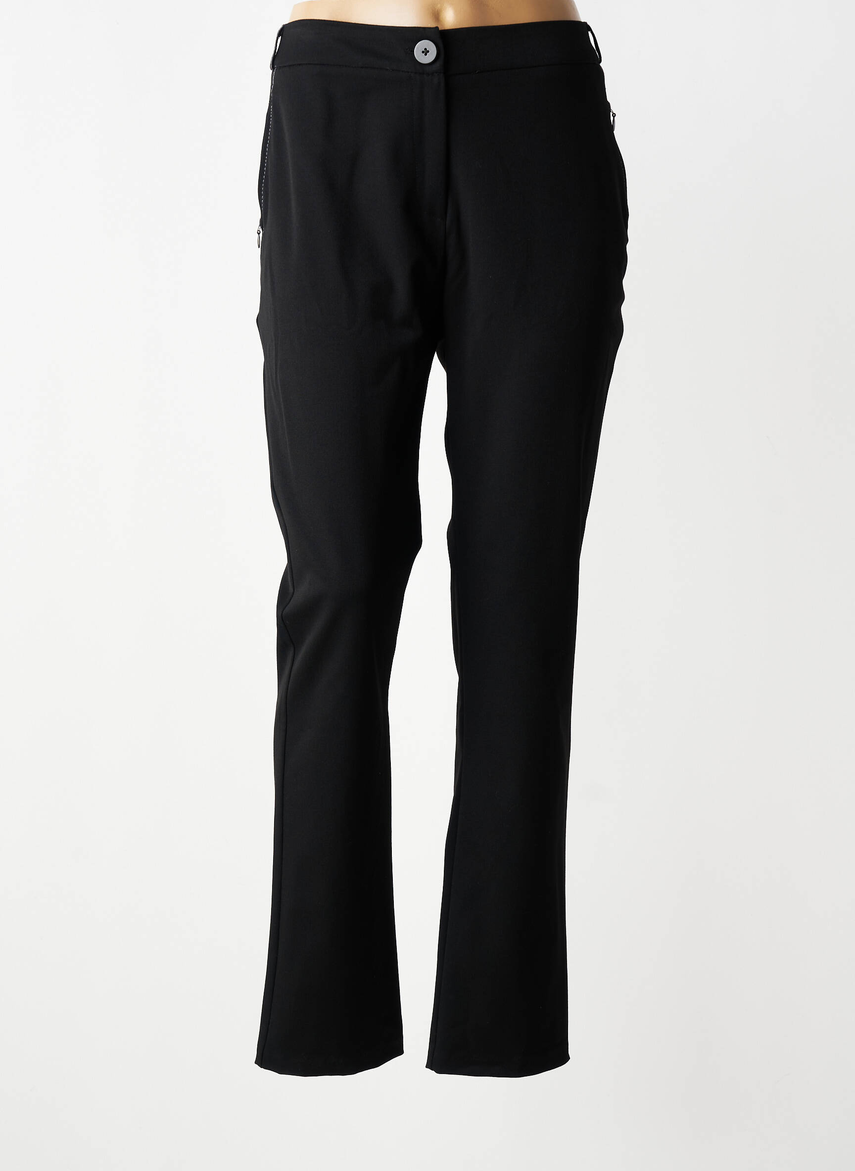 Pantalon slim mărime normală mărime normală negru DIANE LAURY femeie