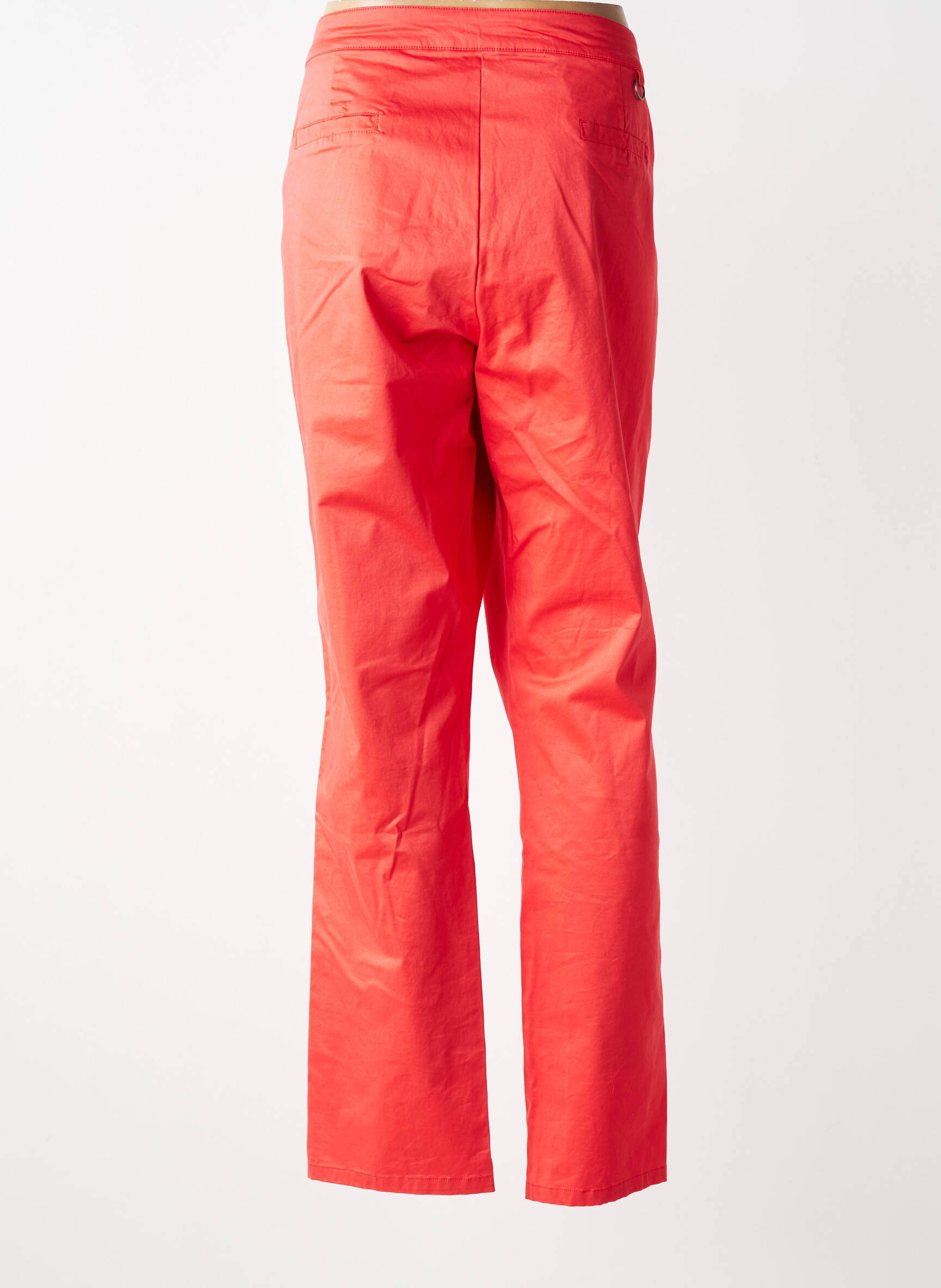 Pantalon slim țesătură poplin mărime normală roșu MADO ET LES AUTRES femeie