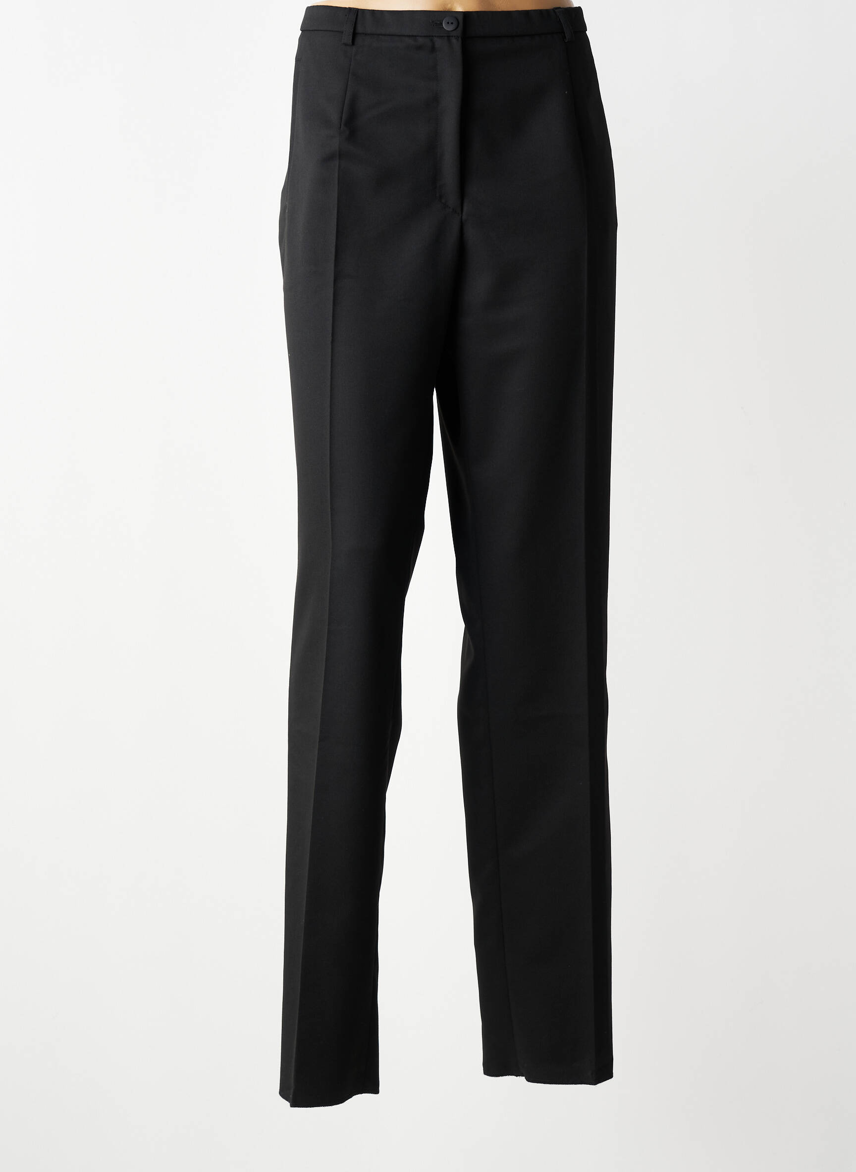 Pantalon slim țesătură poplin mărime normală negru PAUPORTÉ femeie