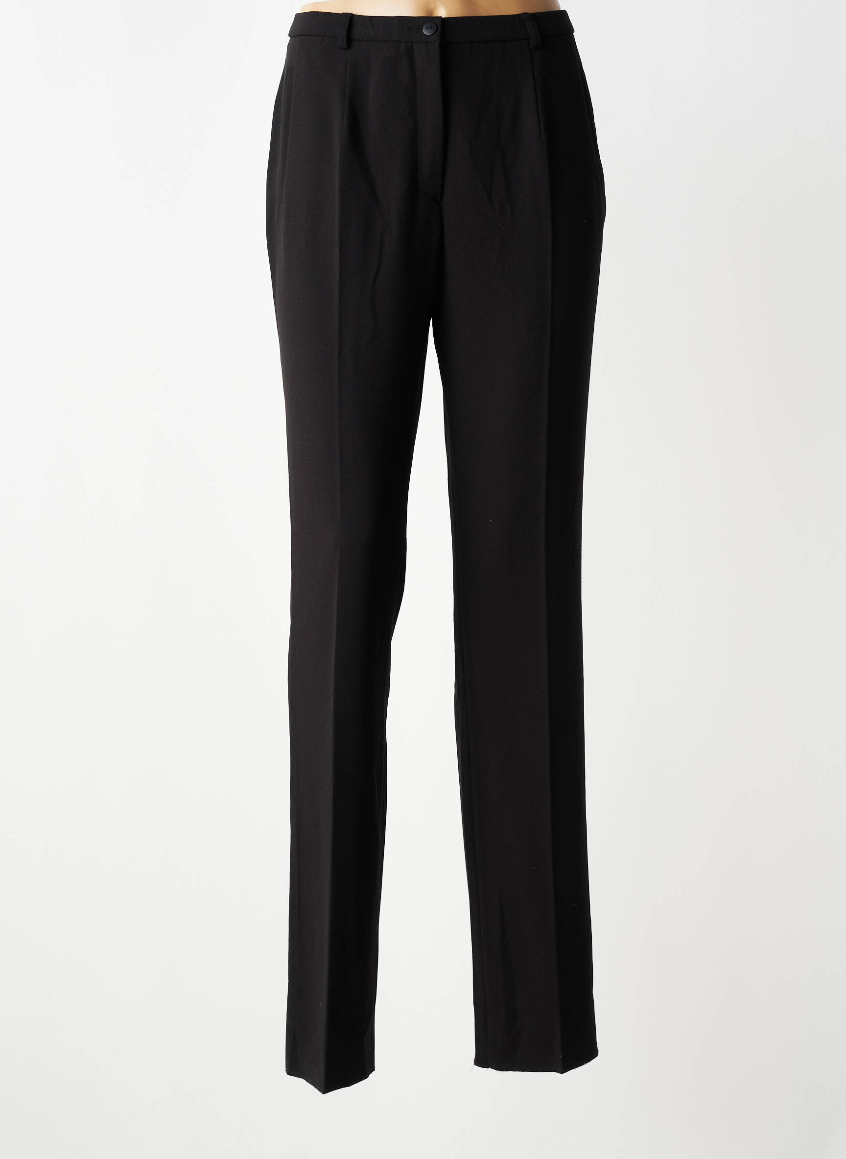 Pantalon slim talie înaltă talie înaltă negru PAUPORTÉ femeie
