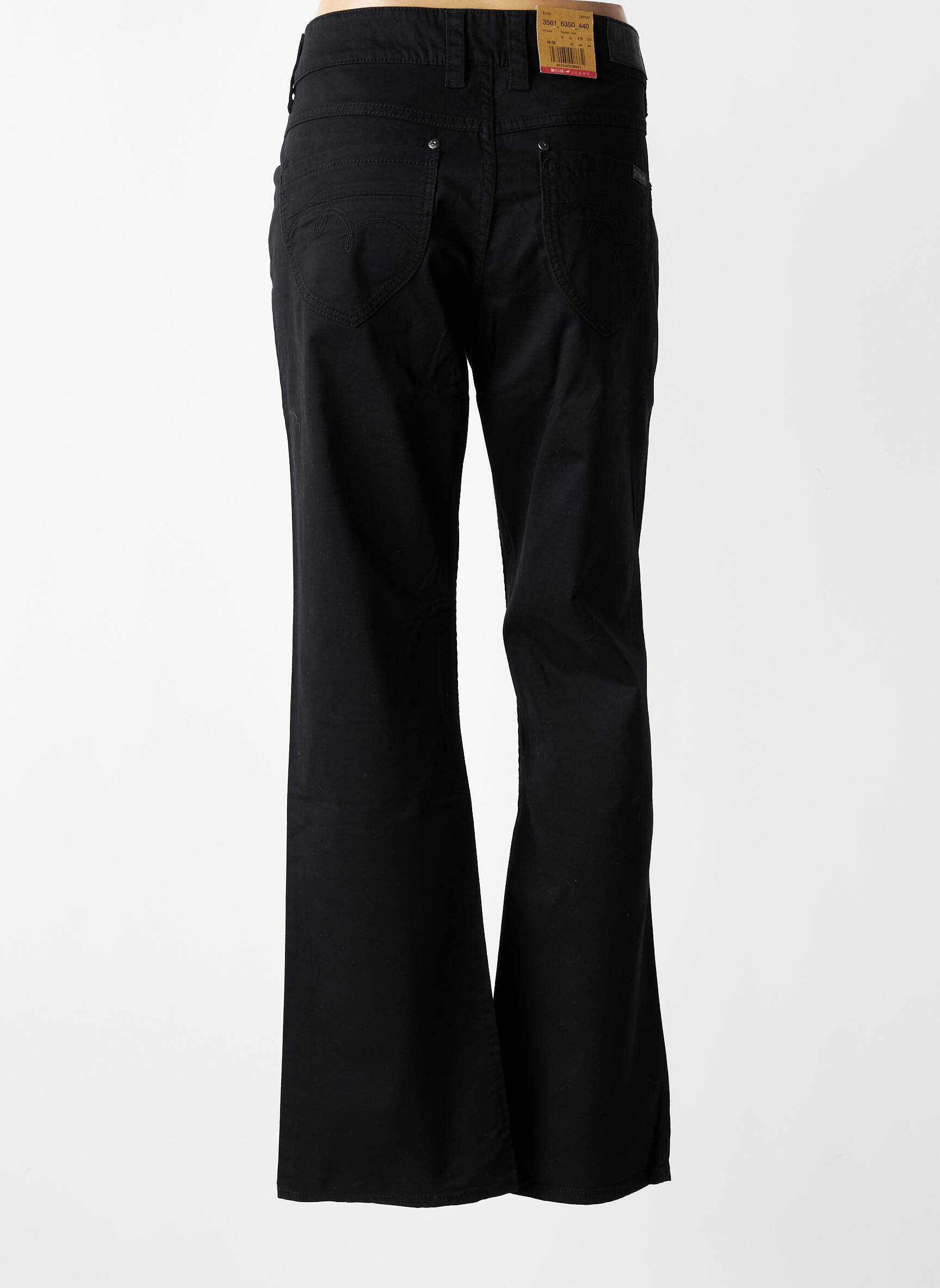 Pantalon drept elasticitate mărime normală negru MUSTANG femeie