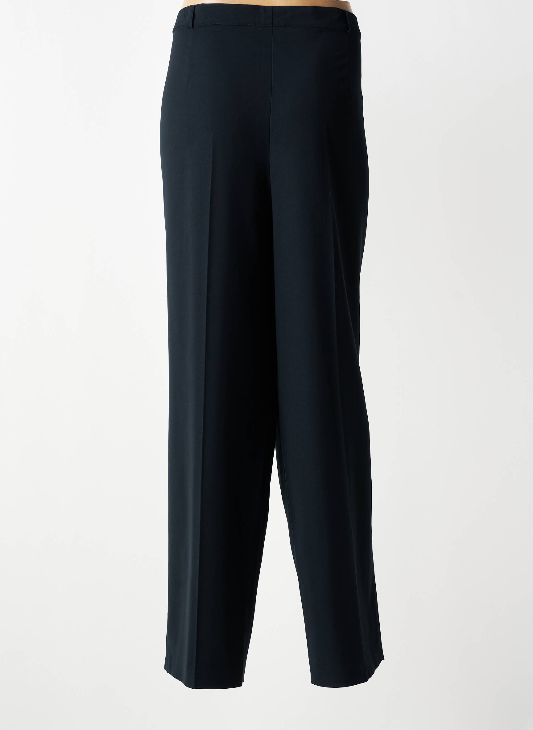 Pantalon drept țesătură crep mărime normală albastru GELCO femeie