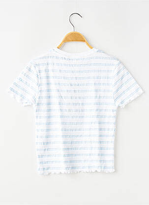 Tricou croială cambrată mâneci scurte albastru GARCIA fată