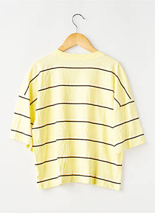 Tricou elasticitate mâneci scurte galben GARCIA fată