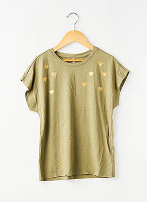 Tricou elasticitate mâneci scurte verde ONLY fată