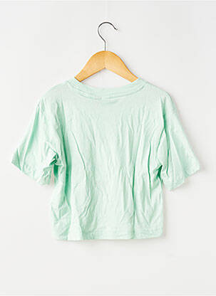 Tricou elasticitate mâneci scurte verde VERO MODA fată