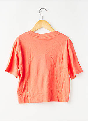 Tricou elasticitate mâneci scurte portocaliu VERO MODA fată