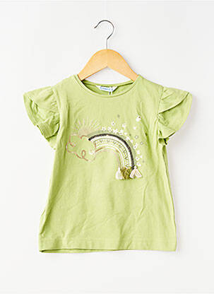 Tricou elasticitate mâneci scurte verde MAYORAL fată