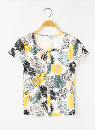 Tricou croială cambrată mâneci scurte gri GARCIA fată