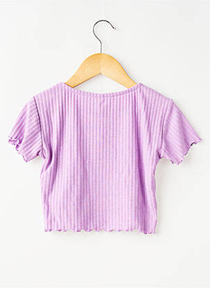 Tricou elasticitate bretele subțiri violet ONLY fată