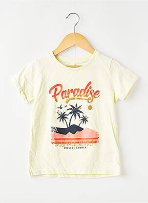 Tricou elasticitate mâneci scurte galben NAME IT fată