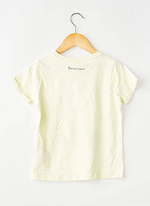 Tricou elasticitate mâneci scurte galben NAME IT fată