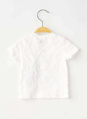 Tricou elasticitate mâneci scurte alb IKKS băiat