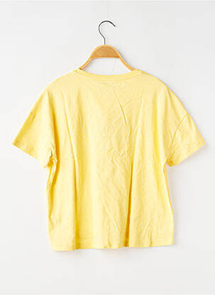 Tricou elasticitate mâneci scurte galben GARCIA fată