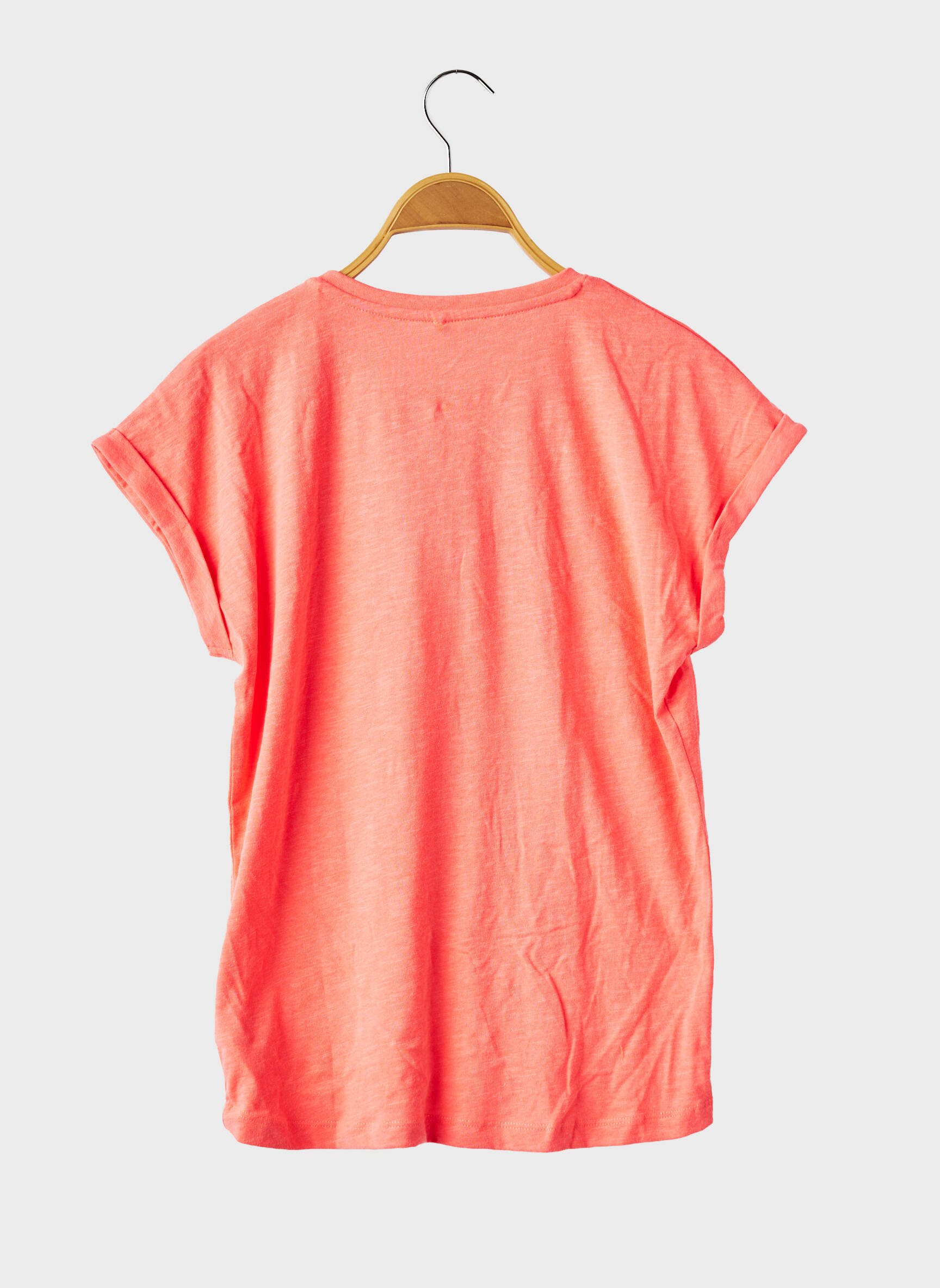 Tricou elasticitate mâneci scurte portocaliu NAME IT fată