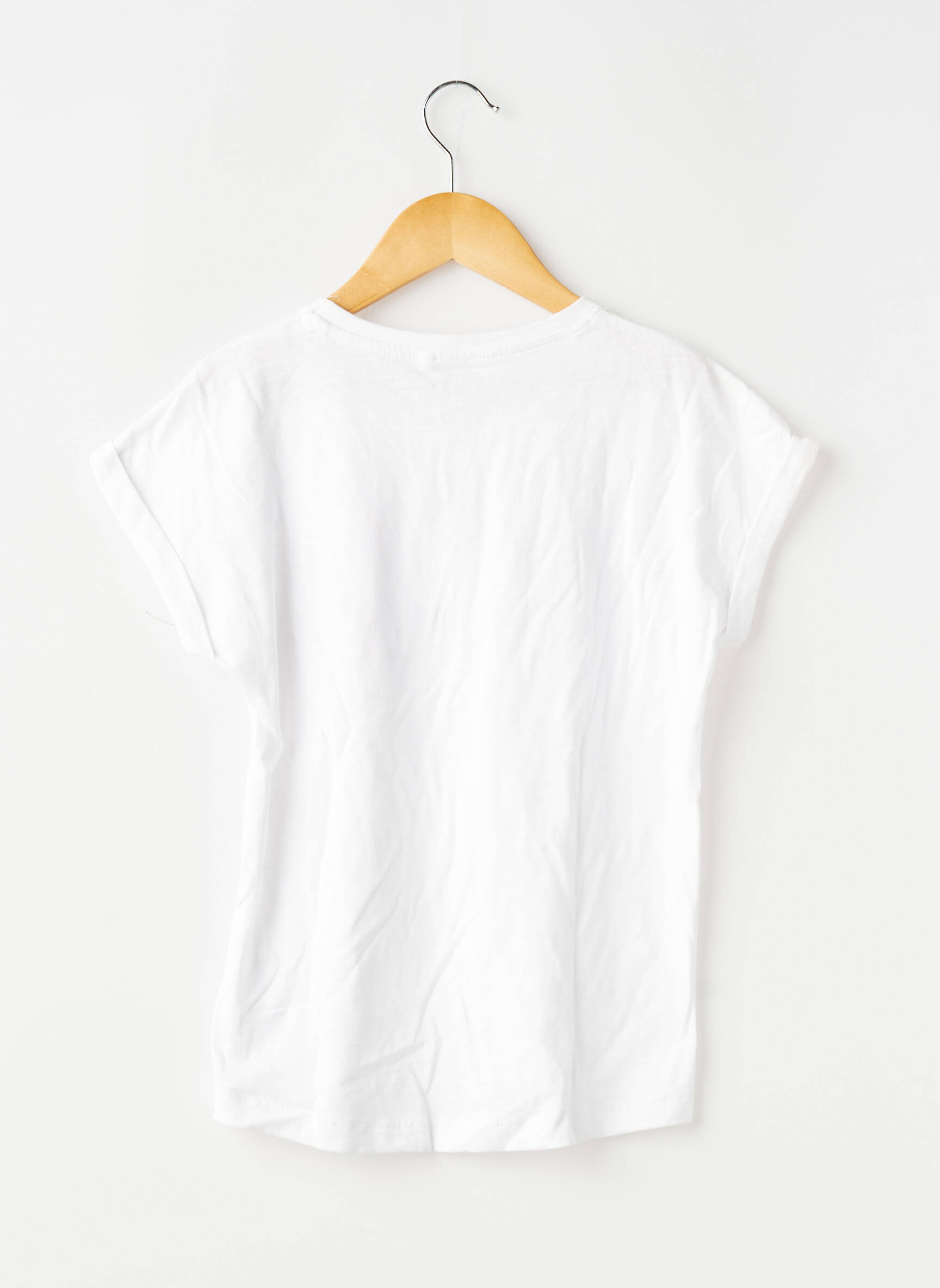 Tricou elasticitate mâneci scurte alb NAME IT fată