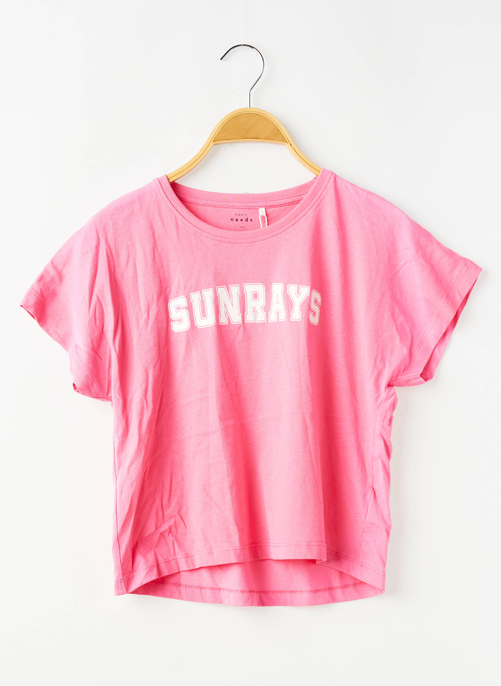 Tricou elasticitate mâneci scurte roz NAME IT fată
