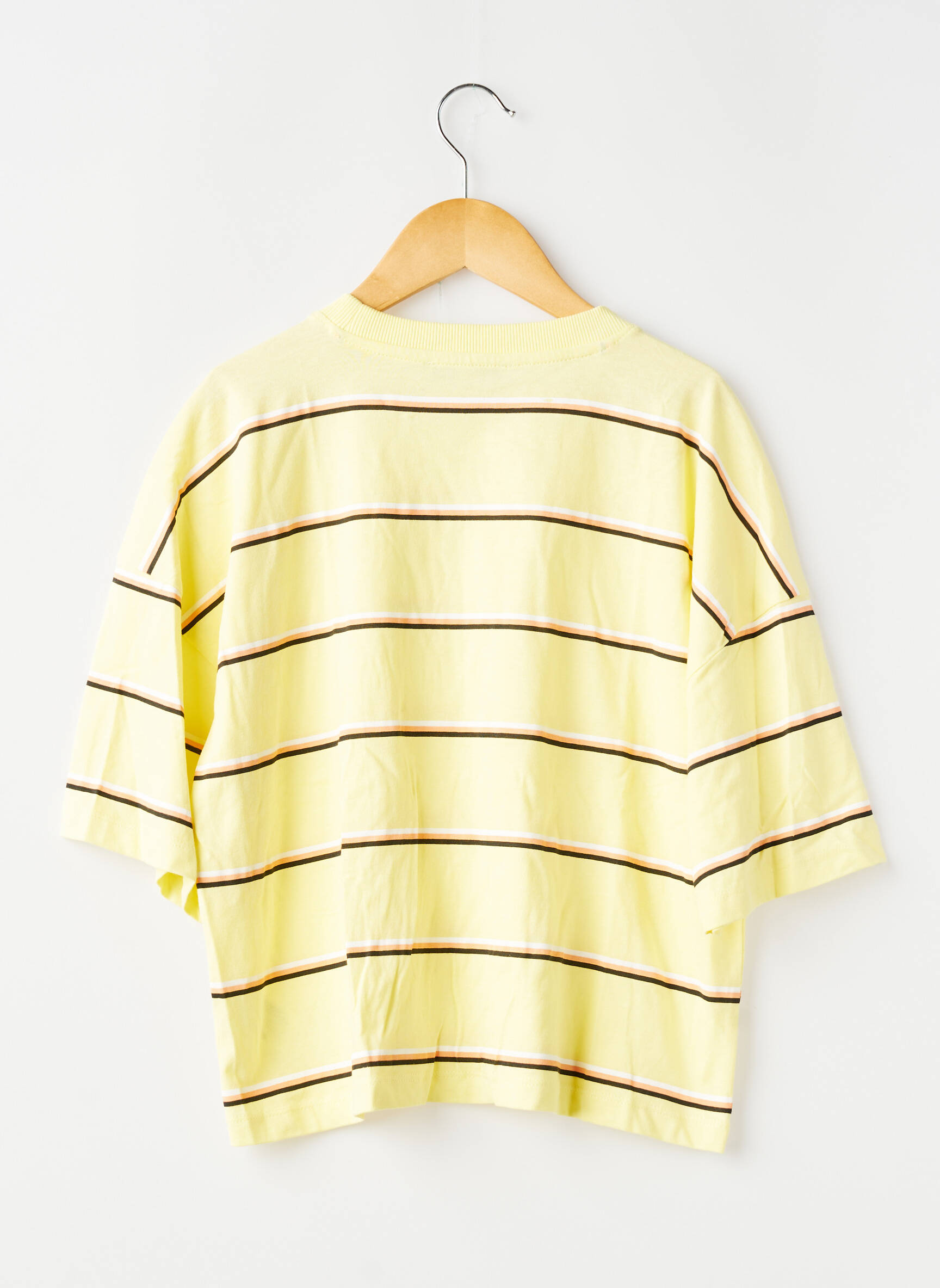 Tricou elasticitate mâneci scurte galben GARCIA fată