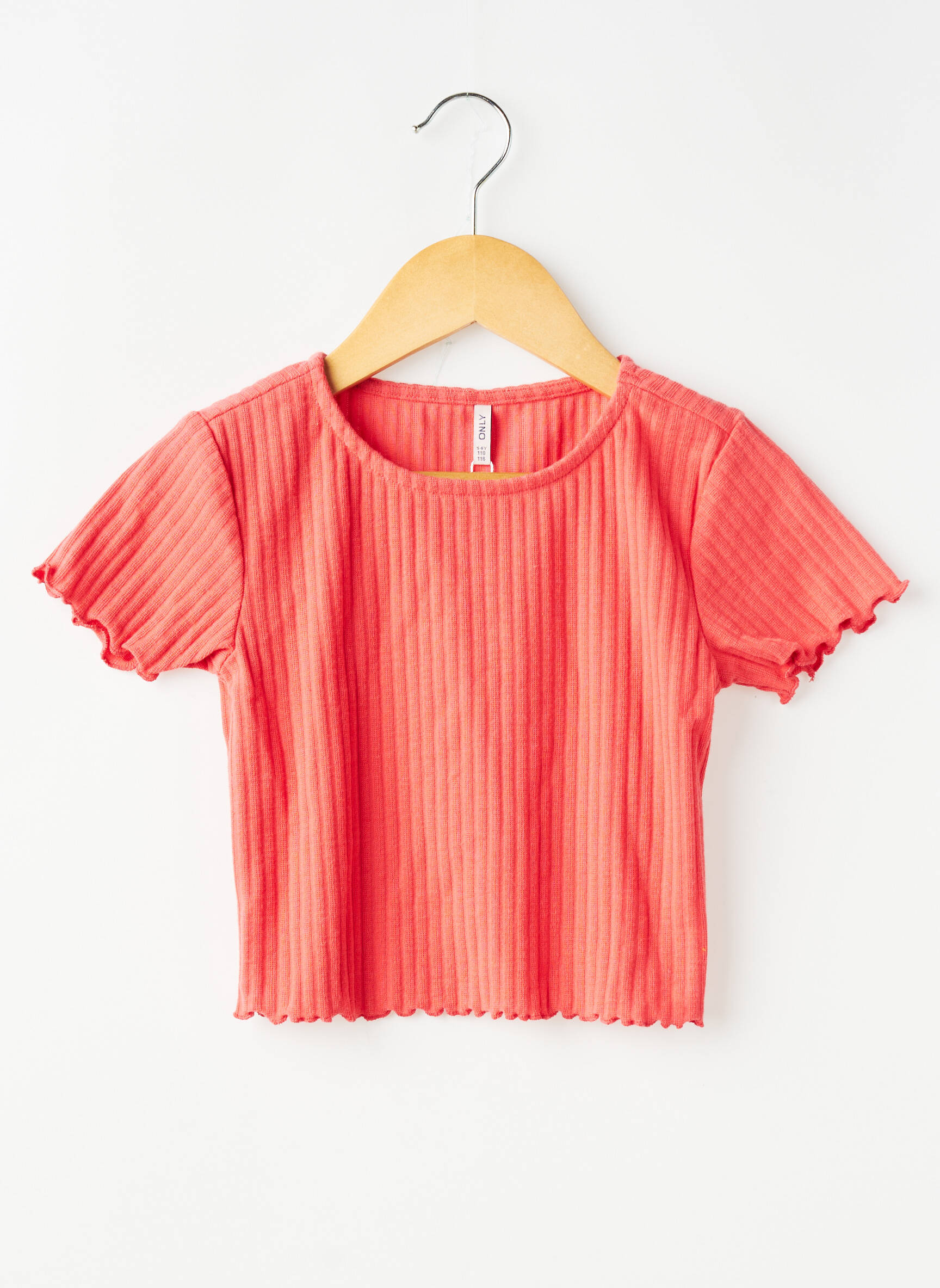 Tricou elasticitate bretele subțiri roșu ONLY fată