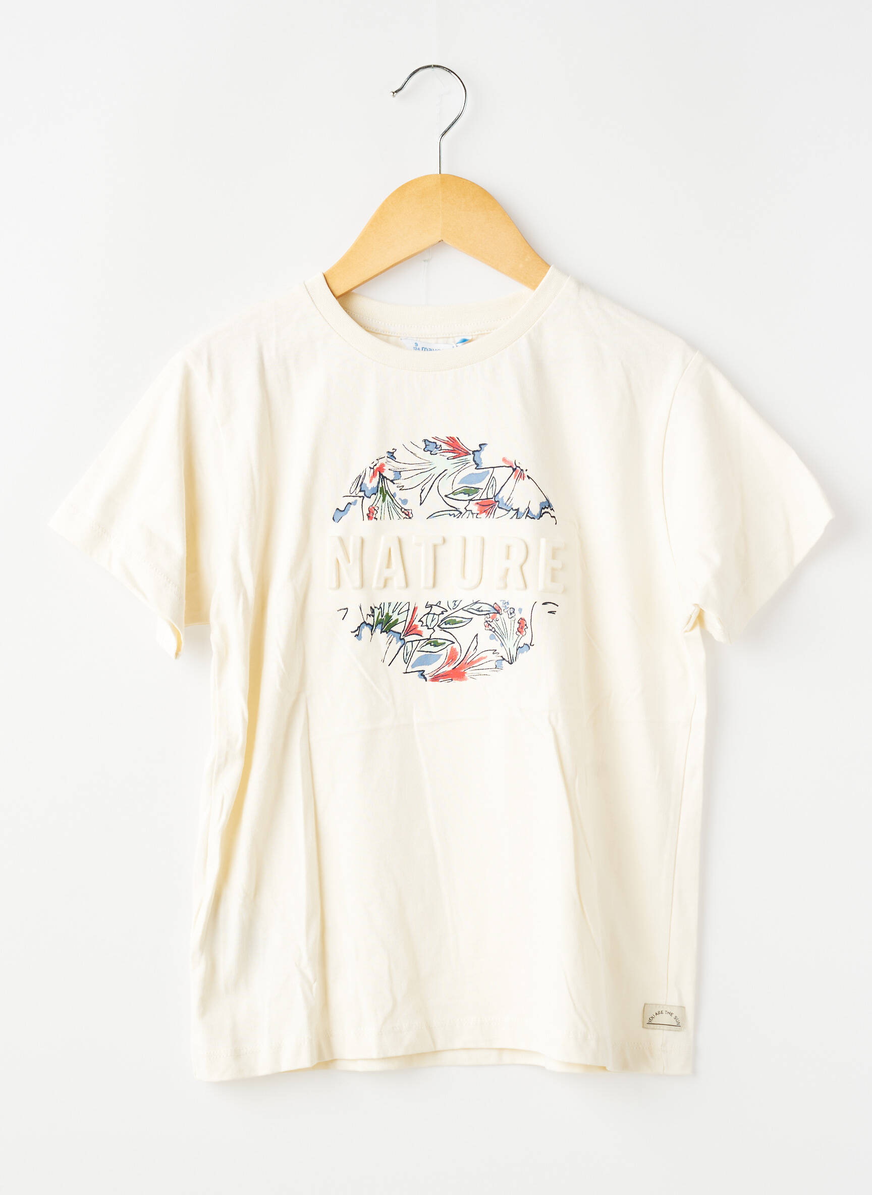 Tricou elasticitate mâneci scurte bej MAYORAL fată