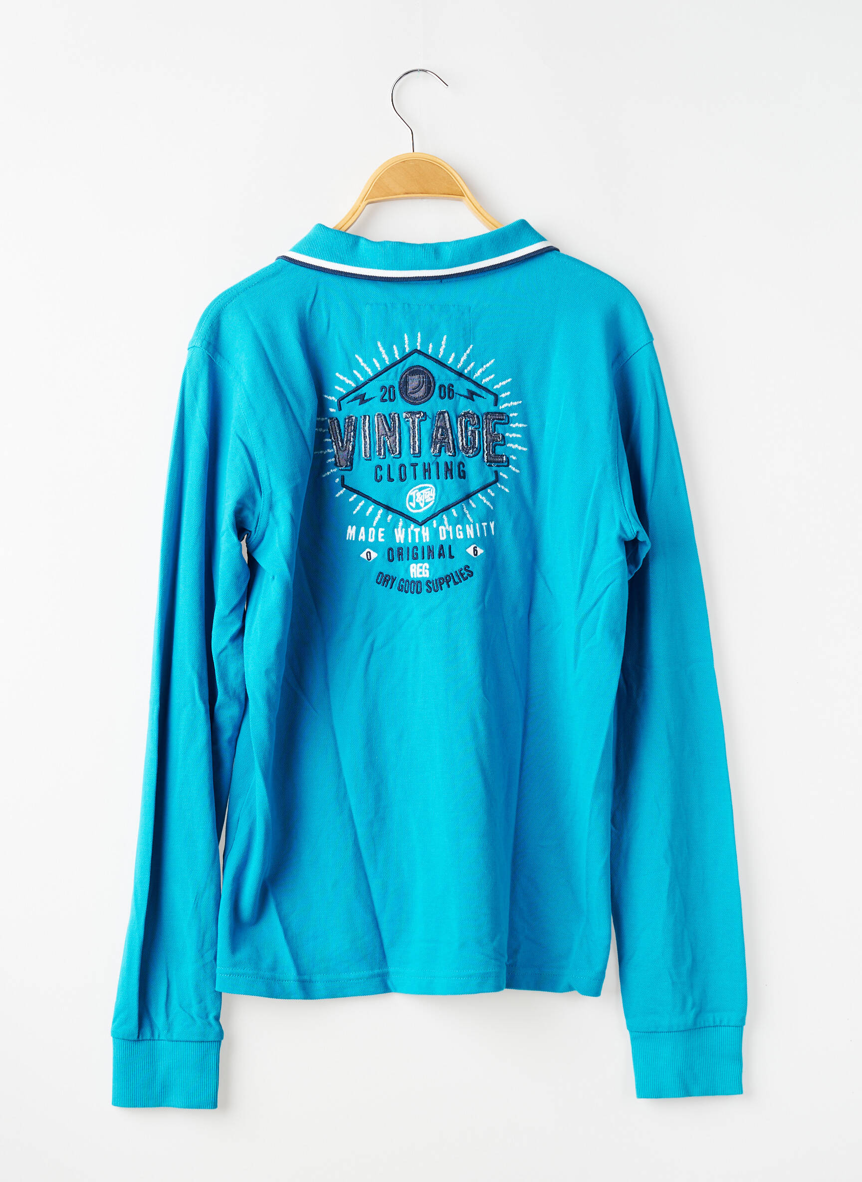 Tricou mâneci lungi mâneci lungi albastru J&JOY băiat