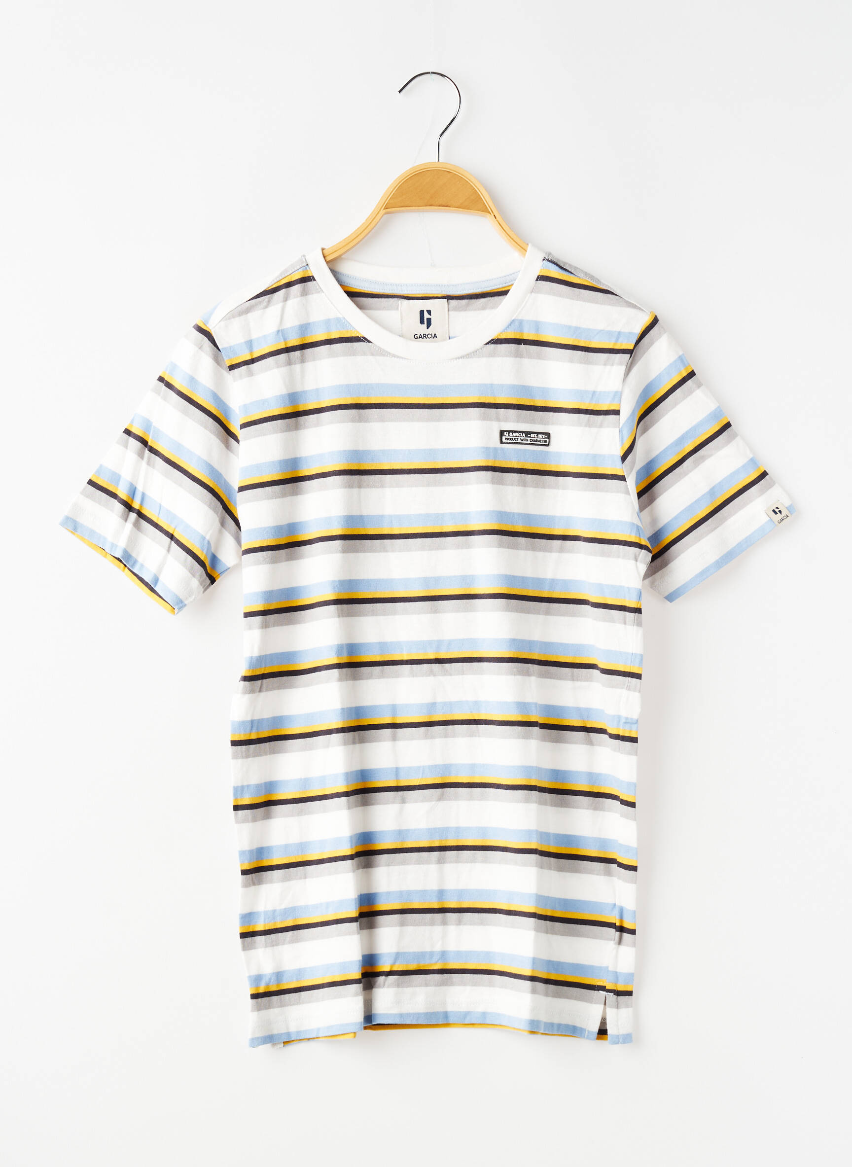 Tricou elasticitate mâneci scurte gri GARCIA băiat