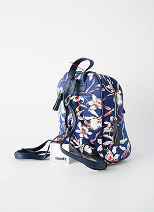Rucsac buzunare albastru FUCHSIA fată